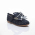 Black Pumps Shoes with Mesh Bow and Crystal Detailing