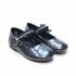 Black Pumps Shoes Crystals Ruffled Organza Strap