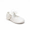 Cream Pumps Shoes Silver Shimmer Grid Pattern
