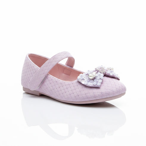 Lilac Pumps Shoes with Sparkly Mary Jane Design