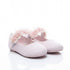 Pink Pumps Shoes with 3D Floral Lace Straps