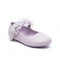 Purple Pumps Shoes with Floral Lace Straps