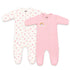 Basics Baby Girl Pink Rainbow Fleece Rompers 0–24M