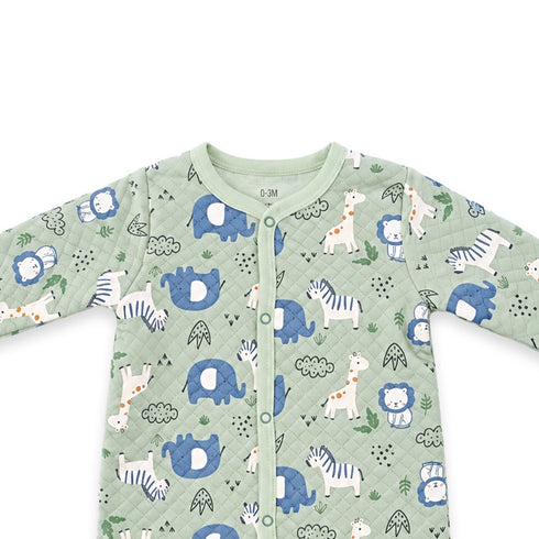Muslin Cotton Safari Baby Boy Romper 0-9M