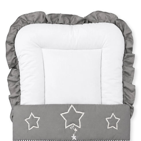 Basics White Grey Star Baby Carry Nest for Newborns 0m+