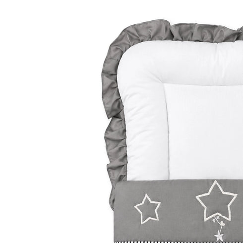 Basics White Grey Star Baby Carry Nest for Newborns 0m+