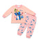 Girls Pink Stitch Sweatshirt and Trouser Set for 2–7 Years