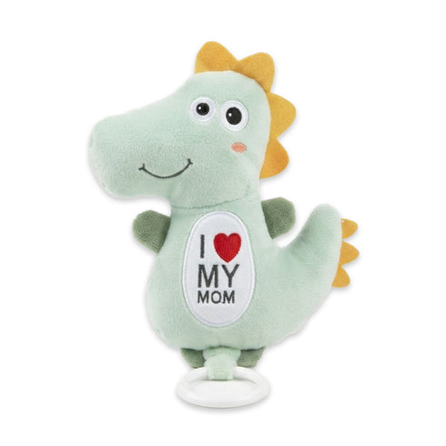 Stuff Toy Musical Rattle Green Dino