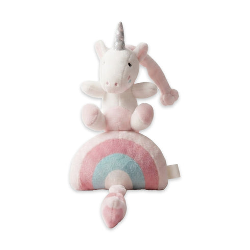 Stuff Toy Musical Rattle Pink Unicorn