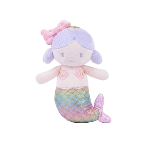 Stuff Toy Musical Rattle Purple Baby Mermaid