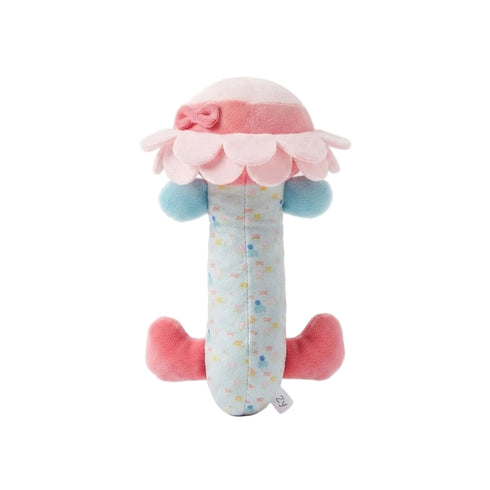 Stuff Toy Rattle Pink Happy Flower
