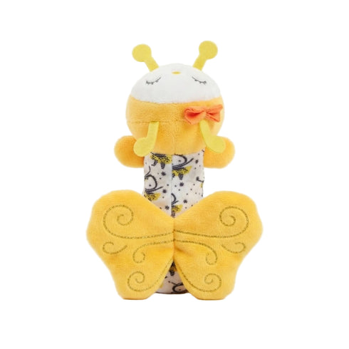 Stuff Toy Rattle Yellow Butterfly