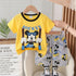 Toddlers Mickey Suit Yellow T-Shirt and Shorts Set