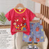 Toddlers Spiderman Suit Red T-Shirt and Shorts Set