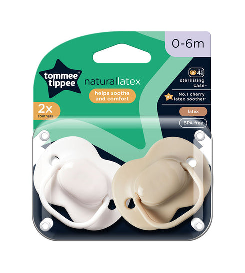 Tommee Tippee 0-6M Cherry Latex Soother 2-PK