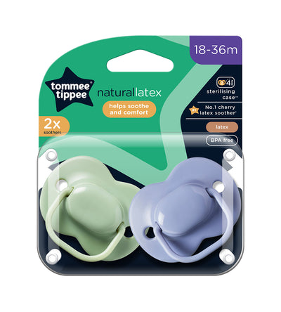 Tommee Tippee Cherry Latex Soother 2-PK 18-36M