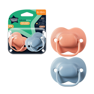 Tommee Tippee Cherry Latex Soother 2-PK 6-18M