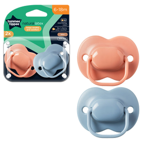 Tommee Tippee Cherry Latex Soother 2-PK 6-18M