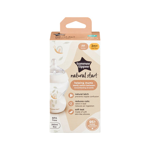 Tommee Tippee Natural Start Decorated Baby Bottle 260ml