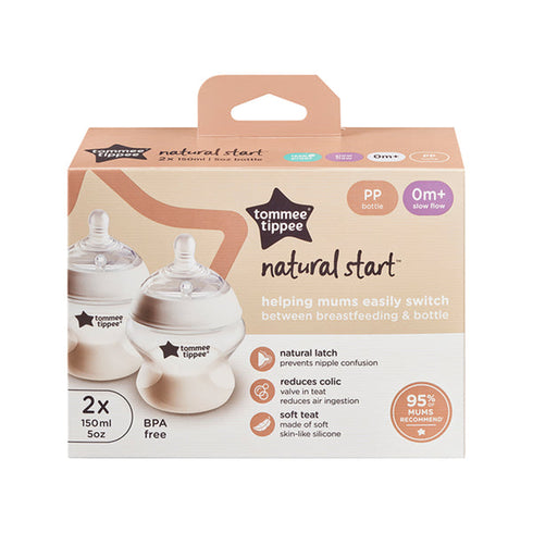 Tommee Tippee Natural Start Bottle Pack Of 2 150ML