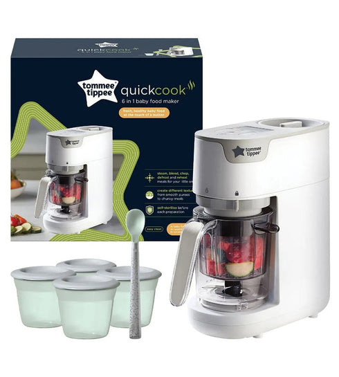 Tommee Tippee Quick-Cook 6-in-1 Baby Food Maker
