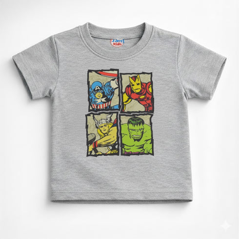 T-Shirt for Boys Grey Avengers