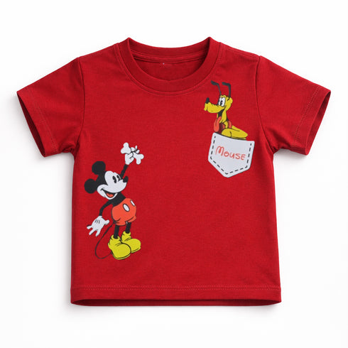 T-Shirt for Boys Red Mickey