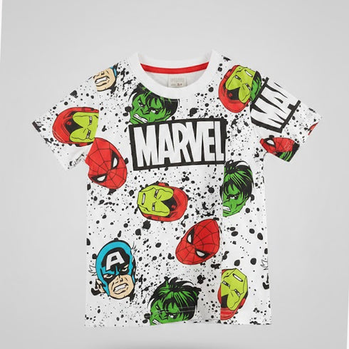 T-Shirt for Boys White Marvel