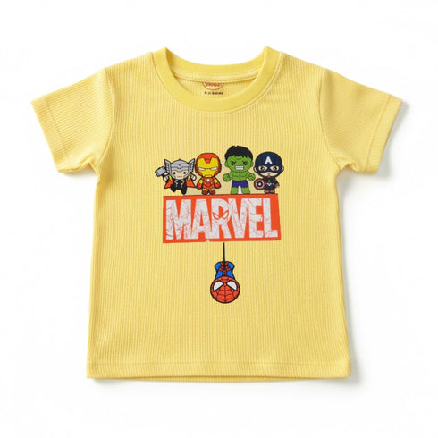 T-Shirt for Boys Yellow Marvel