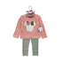 Baby Girls Winter 3Pcs Suit Wool Sweatshirt With Trouser & Hairband -15330