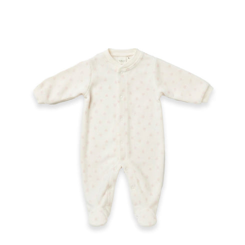 White Fleece Baby Girl Romper Winter 0-9M