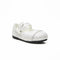 White Glittered Pump Shoes