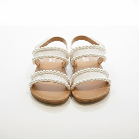 White Pearl Girls Sandals