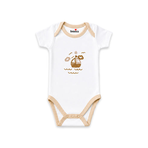 Basics Cotton White Ship 10 Piece Baby Gift Box 0-6 Months