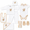 Basics Cotton White Ship 10 Piece Baby Gift Box 0-6 Months