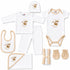 Basics Cotton White Ship 10 Piece Baby Gift Box 0-6 Months