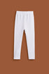 White Basic Tights For Baby Girls 17499