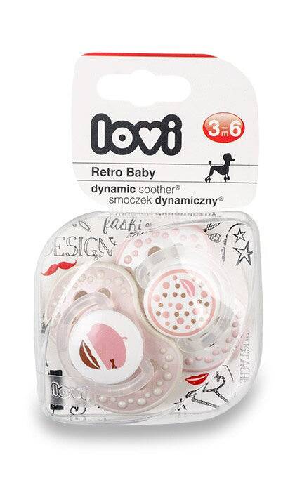 Lovi Silicone Retro Soother 3-6M PK/2 22/804