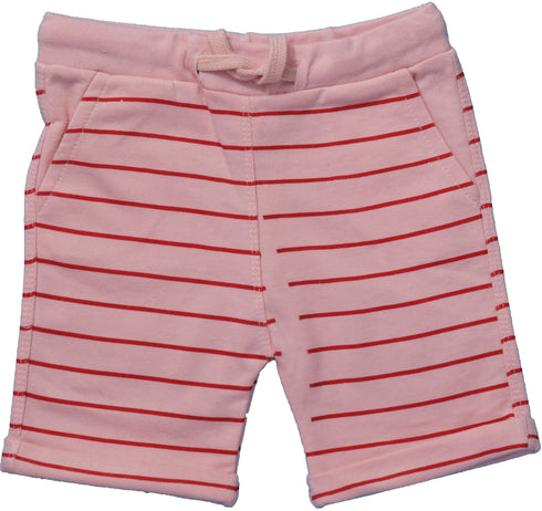 Summer Comfy Shorts -Lines Pink