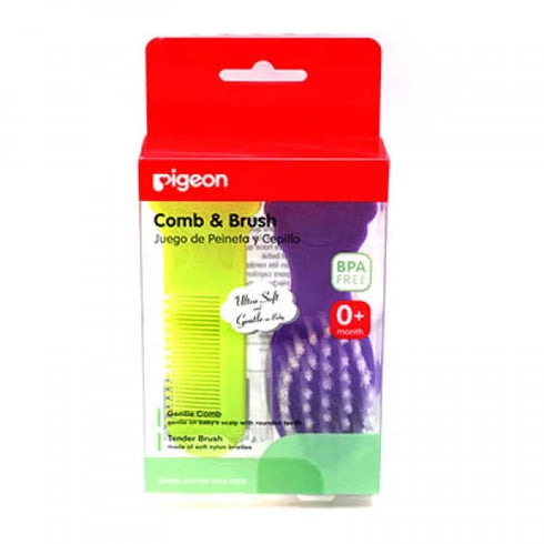 Pigeon Comb & Hair Brush Set K578/P-Y