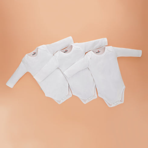 Full Sleeves Body Suits P/3 White 14164