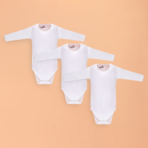 Full Sleeves Body Suits P/3 White 14164