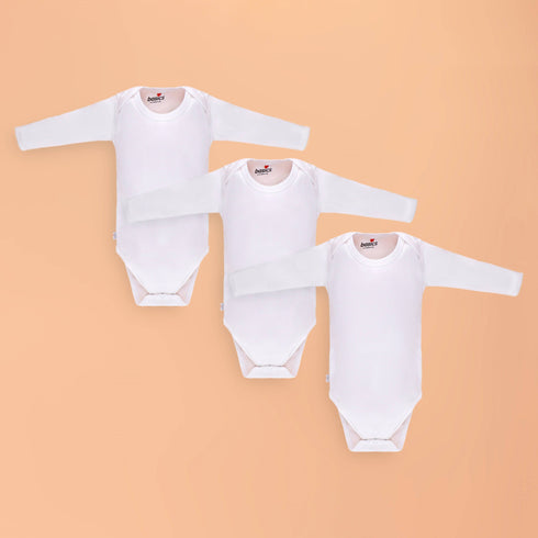 Full Sleeves Body Suits P/3 White 14164