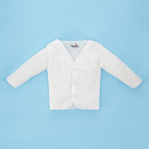 Basics fleece vest white