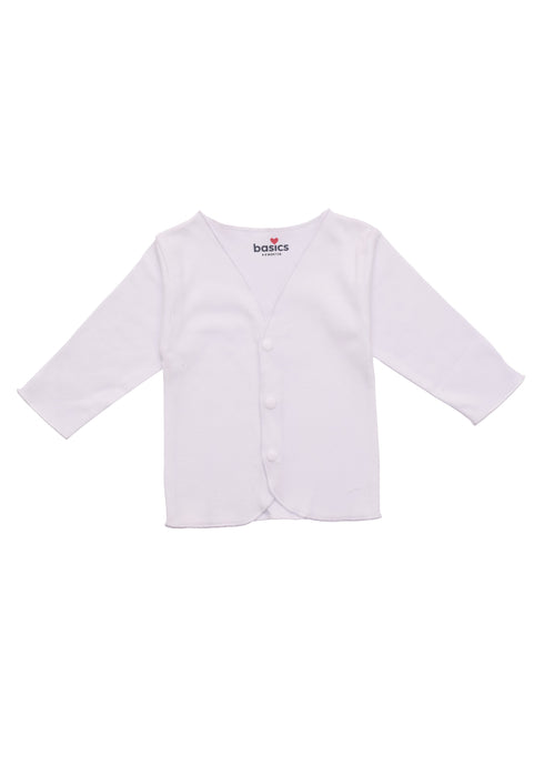 Basics Cotton White Full Sleeves Vests Pack Of 3 6299