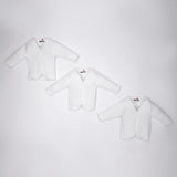 Basics Cotton White Full Sleeves Vests Pack Of 3 6299