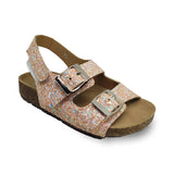 Gold Glittered Classy  Girls Sandals 15257