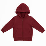 Kids Cozy Classic Black Fleece Zip Up Hoodie 17270