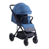 Lightweight Blue Baby Stroller Foldable Travel System Strollers Adjustable Canopy and Backrest -6519