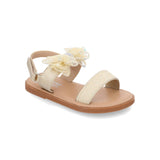 Gold Bowknot Bunch Glittered Sandals 14482